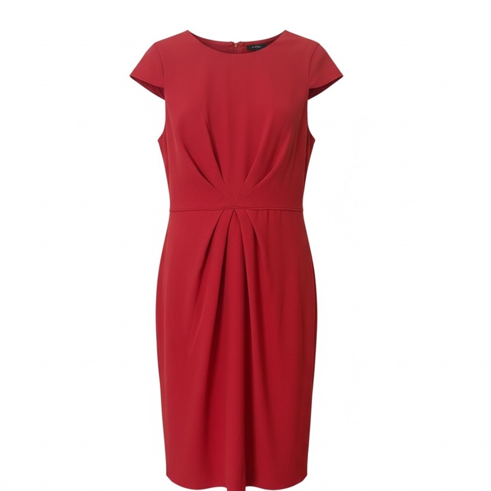 J. Crew Coral Twist-Front Midi Dress NWOT US12T